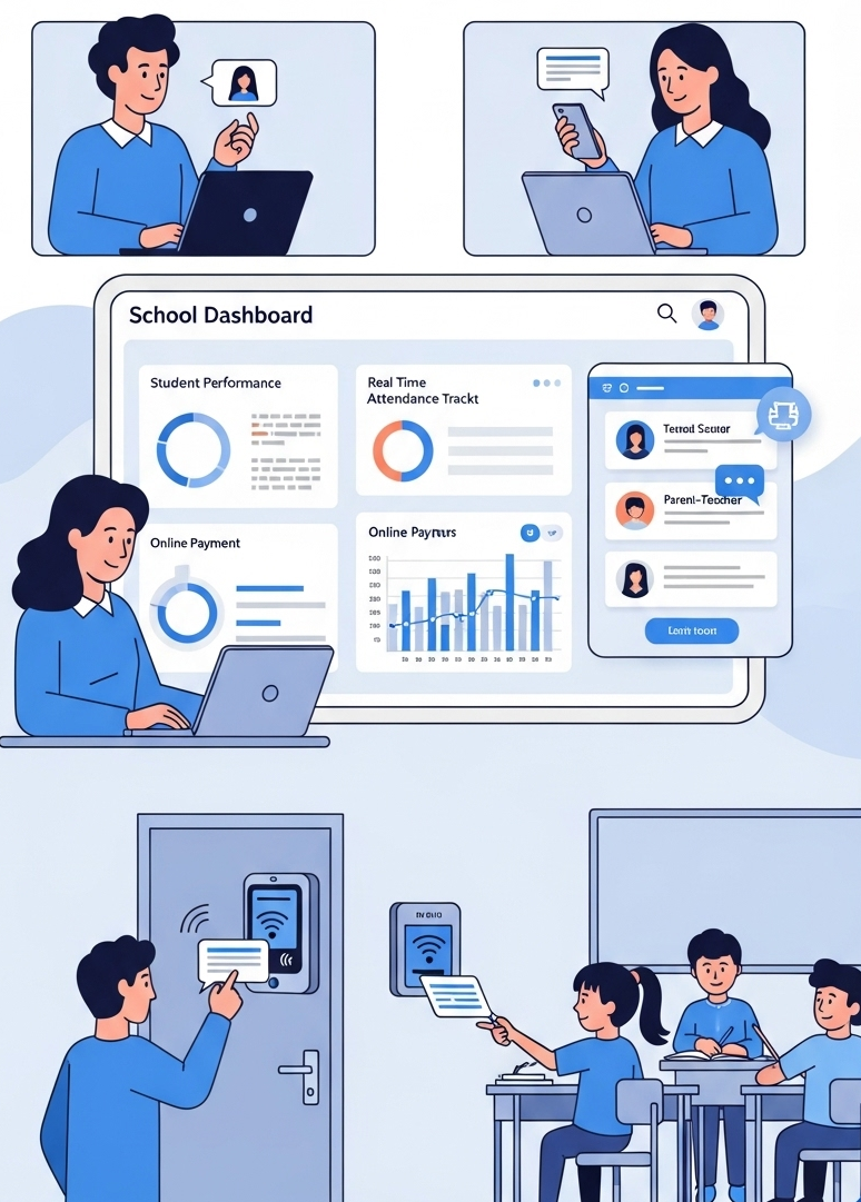 AiGinex School Management Dashboard